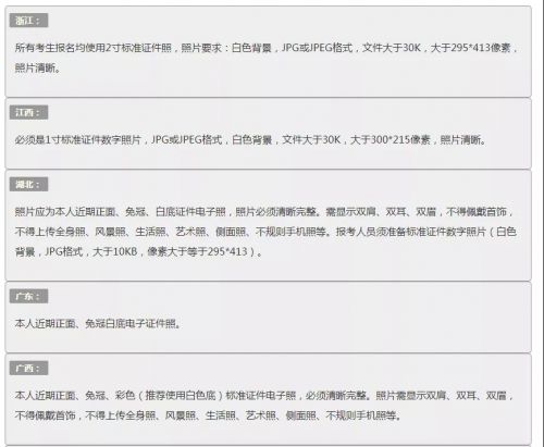 2020年初级会计职称报名照片上传要求